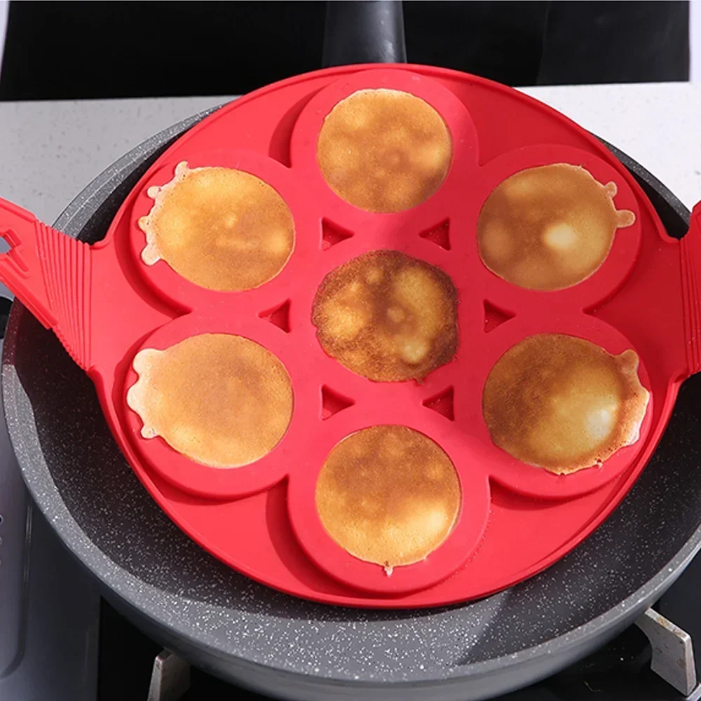 Egg Pancake Ring Non-stick Pancake Machine Mold Silicone Egg Frying Pan Forming Machine Omelet Mold Kitchen Baking Accessories