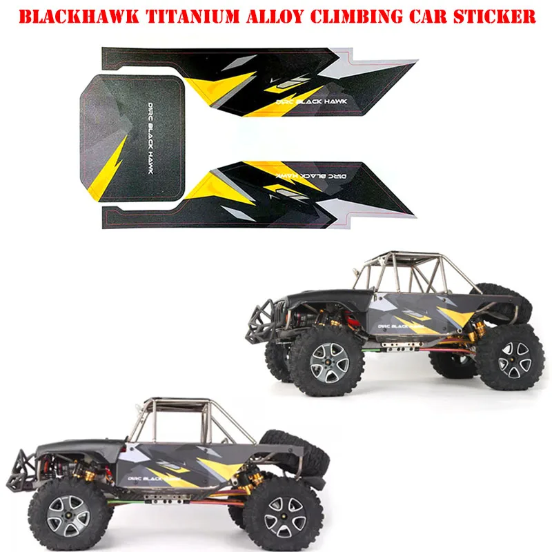 Blackhawk Titanium Alloy Pipe Frame Sticker Simulation Model Car Sticker for 1/10 RC Crawler Car Traxxas TRX4 AXIAL SCX10 RC4WD