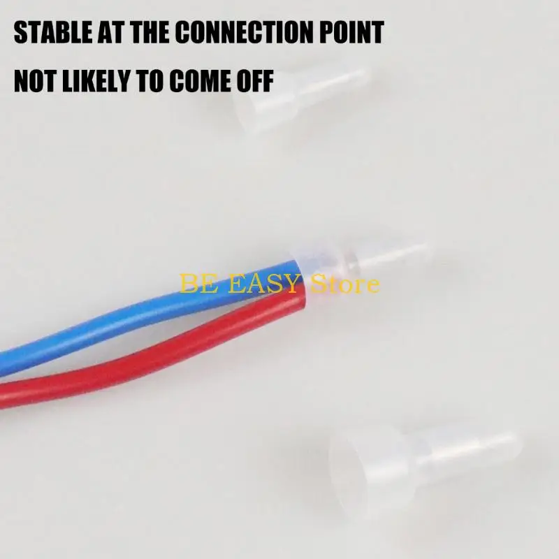 E28F 250Pieces Closed End Crimp Terminals Crimp Caps Wire Connectors With Stable Design For Automotive Electrical Application