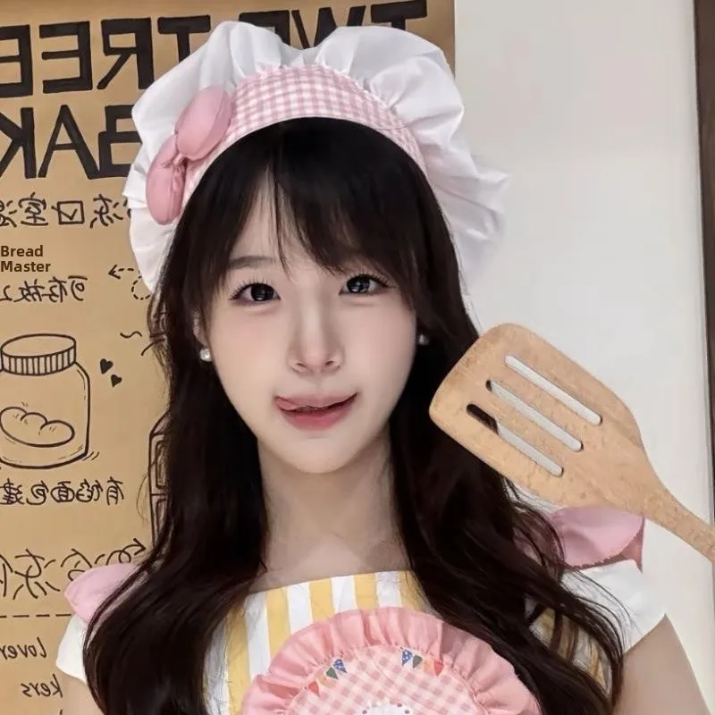 قبعة الطاهي ذات ربطة العنق المبهجة، قبعة الملك الفأر، دعامة تصوير كبيرة من مادة الشيف القطنية، أكسوارات الطهي #4