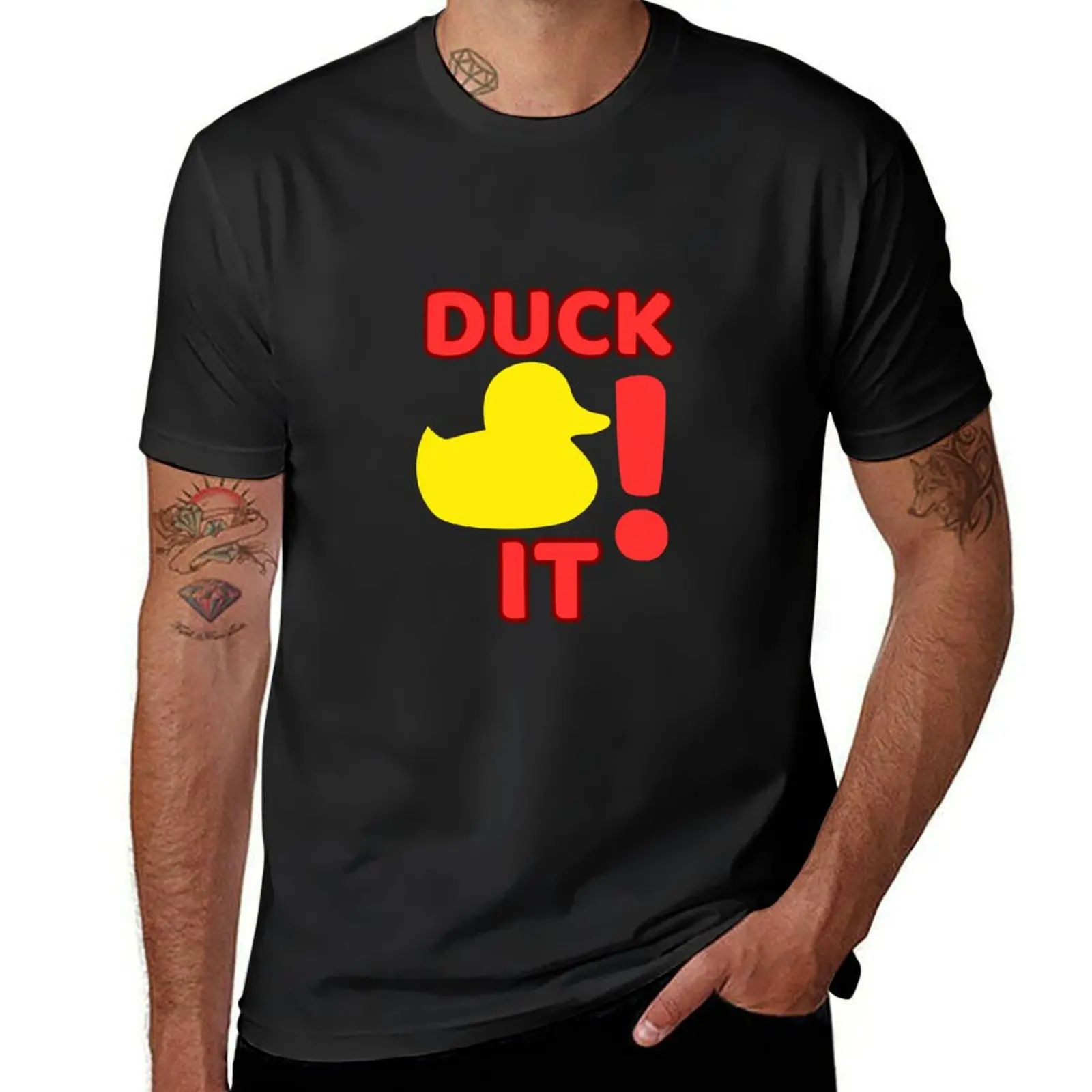 

Duck it! T-Shirt oversized animal prinfor boys mens clothes