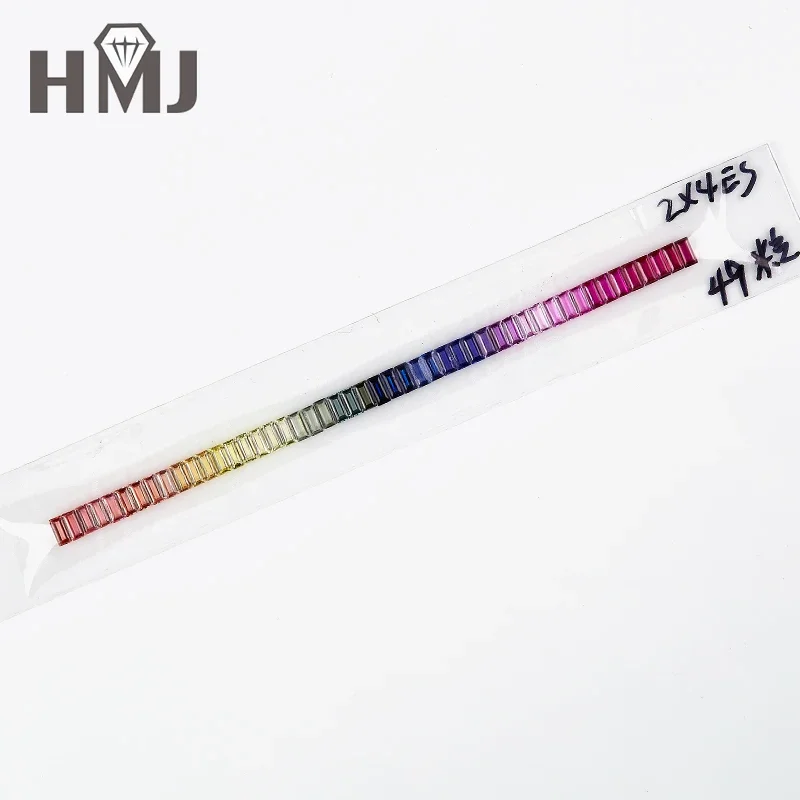 

(Never Fade ) Original Thailand Semi Precious Stone Rainbow Color Blue Sapphire Price Beads for Bracelet Jewelry Making