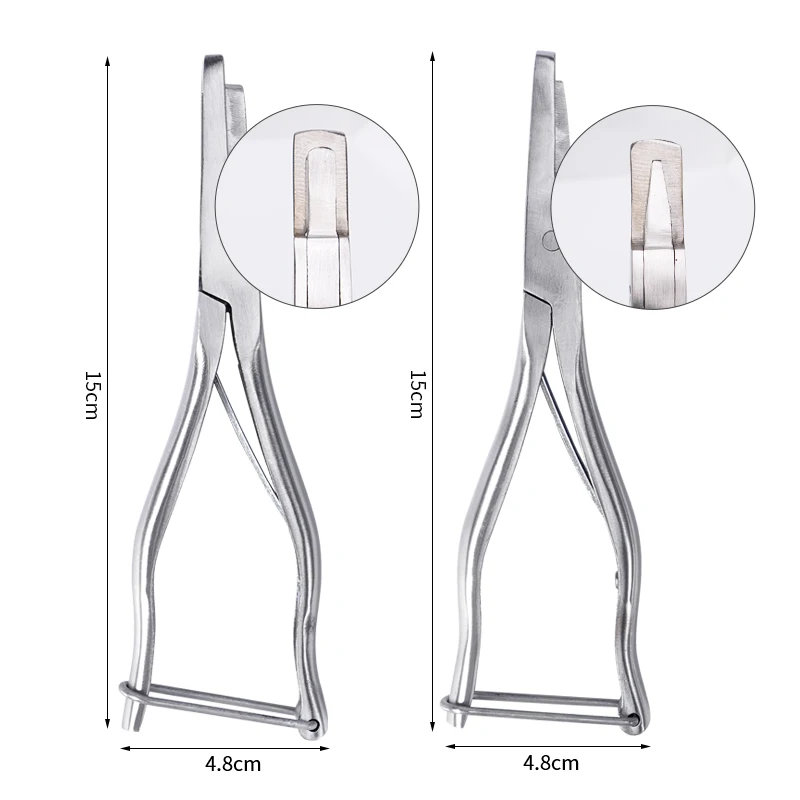 

1 шт., плоскогубцы для ушей свиньи, зажим для ушей, U-образное и V-образное оборудование из нержавеющей стали для свиней, щипцы для нумерации ушей сельскохозяйственных животных