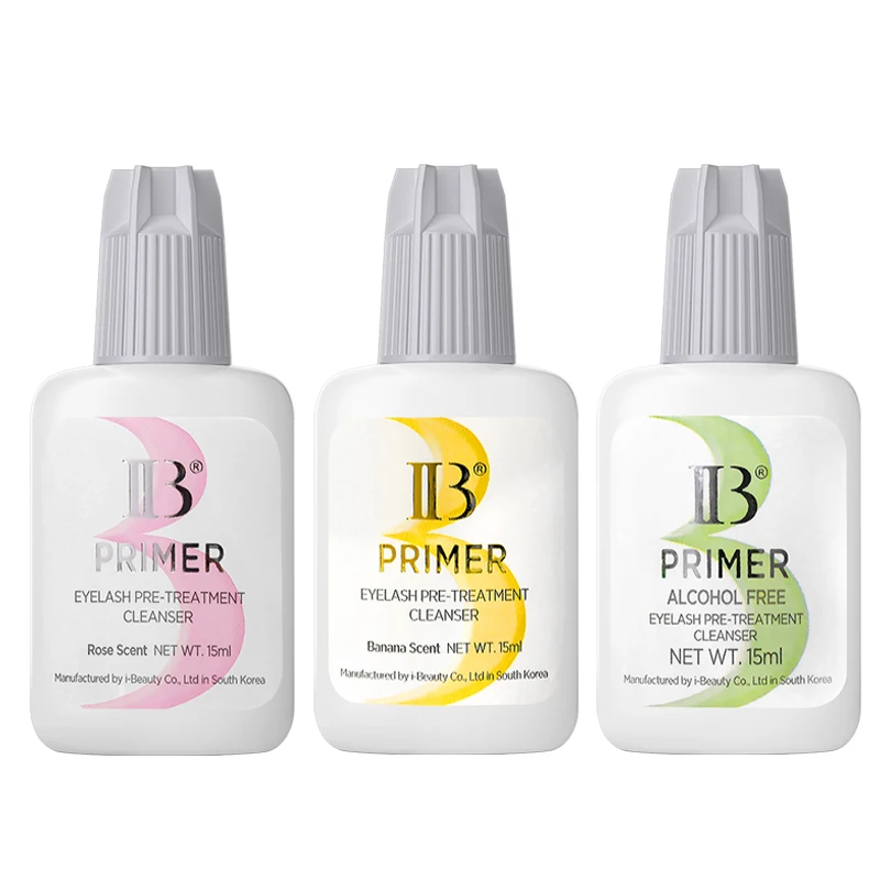 1 botella de imprimación de pestañas IBeauty, plátano, rosa, sin Alcohol, pegamento para extensión de pestañas postizas, 15ml, herramientas de maquillaje de Corea del Sur