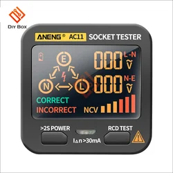 Multifunctional Socket Tester LCD Digital Display Outlet Rcd Gfci Test & Bside Voltage Detector US EU Plug For Home