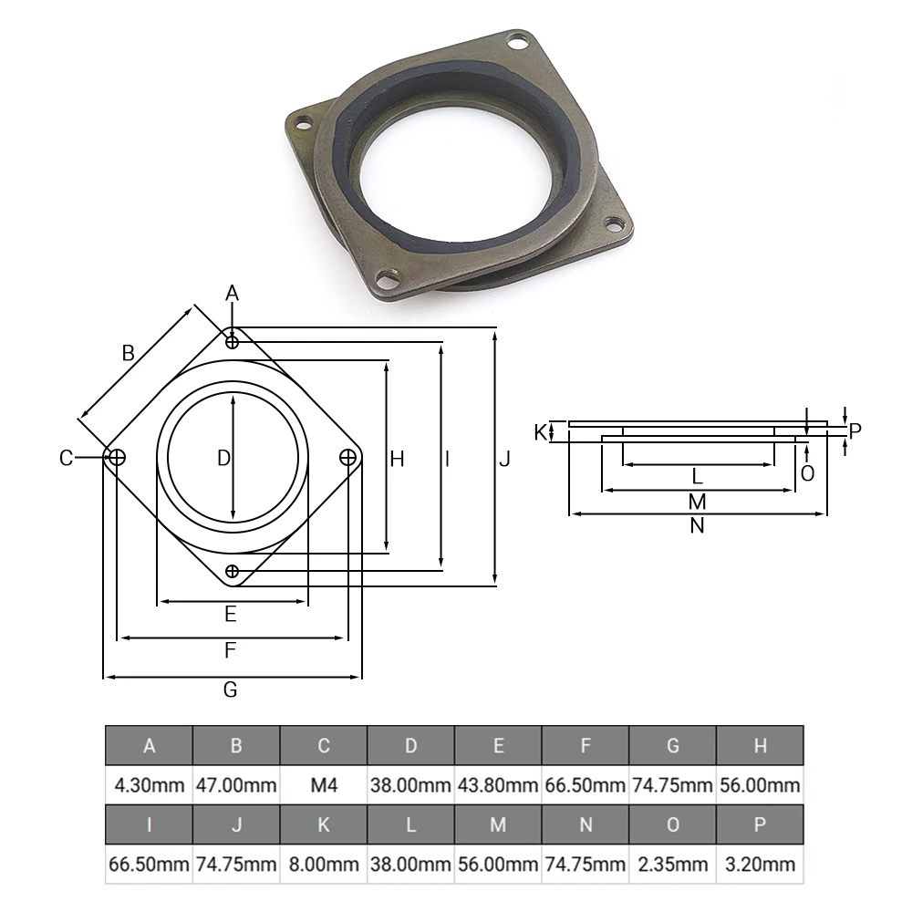 3D Printer Accessories 57 Stepper Motor Damper for Nema 23 Stepper Motor Steel Rubber Damper Shock Absorber Ring