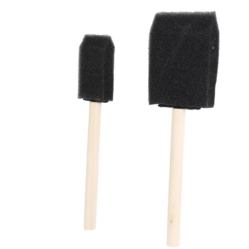 Кисти из пены SEWS, в комплект входят 200 губчатых кистей, кисти 100 х 1 дюйм и кисти 100 х 2 дюйма, товары для рукоделия