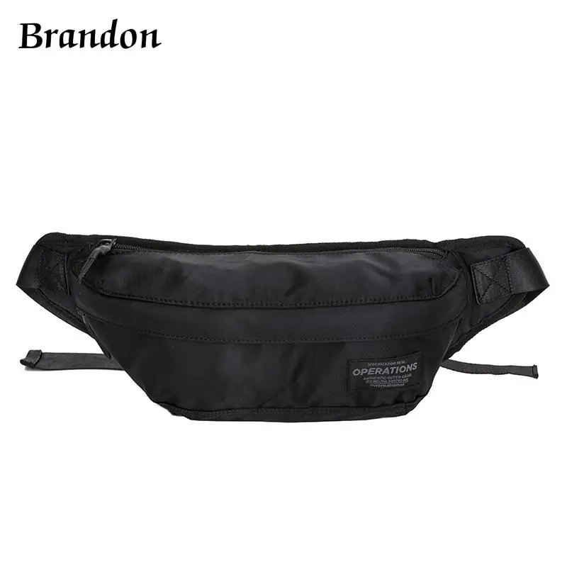 Men's waist bag Japanese fashion personalized chest bag trend Korean version small crossbody bag casual shoulder bag