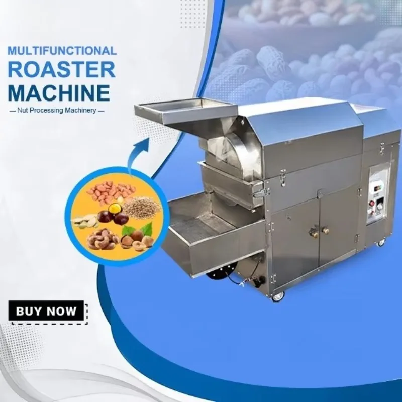 Automatic Commercial Peanut Melon Seeds Roaster Almond Pumpkin Seeds Small Roasting Machine