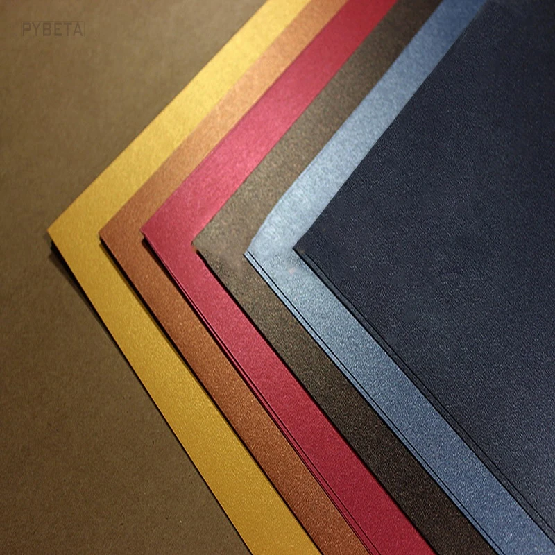 50sheets- 21x29.7cm A4 A3 A5 250gsm Pearl paper double surafces pearl paper DIY Party Decorations Card Making Craft Paper