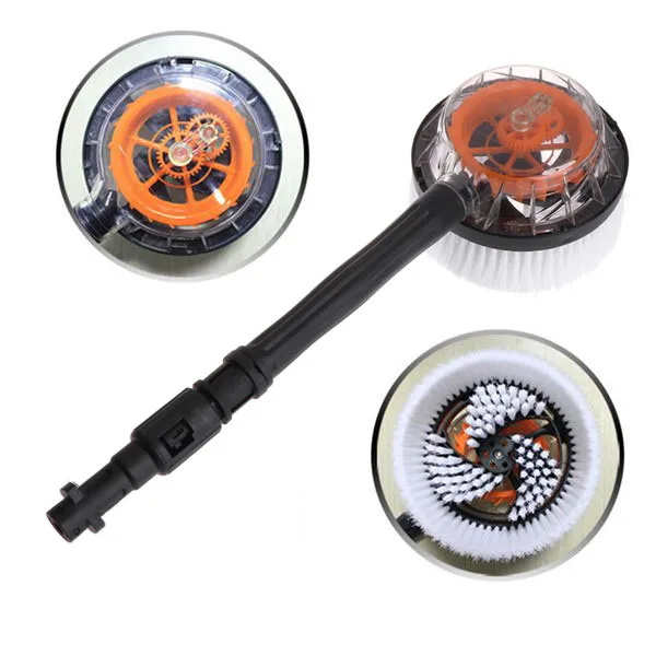 Super Sale Rotating Round High Pressure Water-Gun Cleaning Car Wash Brush for Karcher