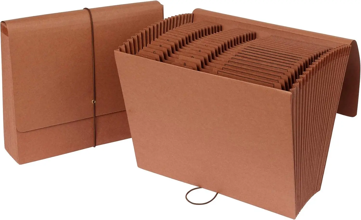 

A-Z Expanding File Organizer with 21 Pockets, Durable for School Home Office, Letter Size Red Rope