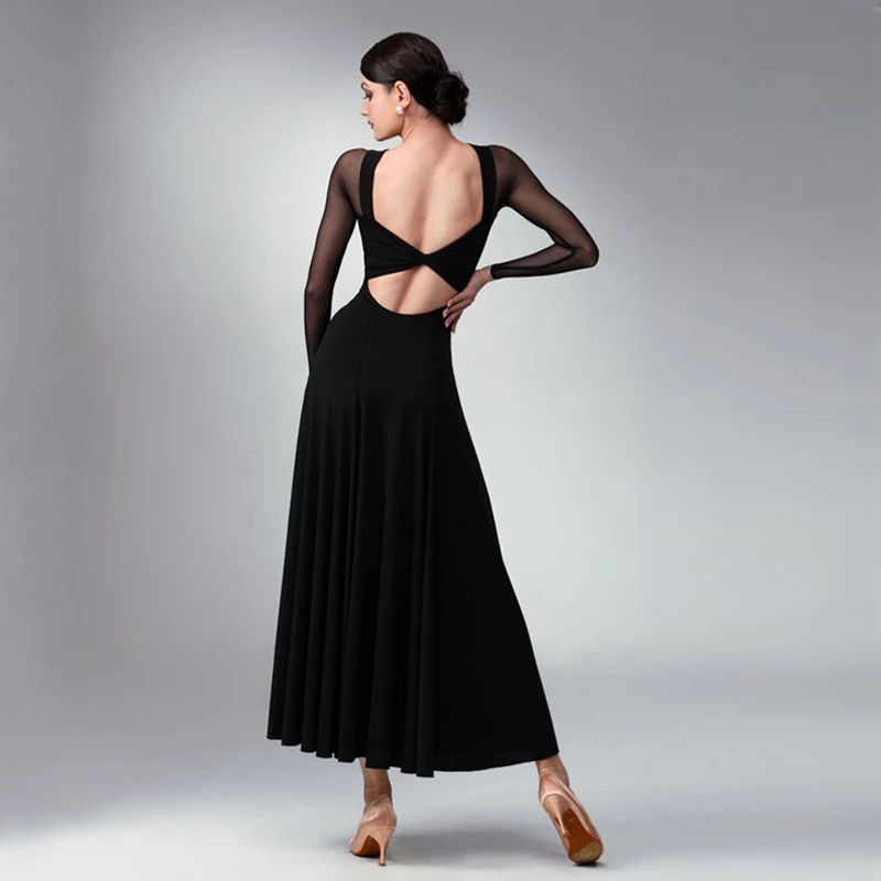 Czerwona Sukienka do Tańca Towarzyskiego Damska Standardowa Walcowa Suknia Balowa Strój do Tańca Nowoczesnego na Scenę Sukienka na Zamówienie 1208