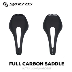 Syncros Bicycle Carbon Saddle Gloss or Matte Road Mtb Saddle 128*255mm Ultralight Comfortable Seat Cushion Bike Accesorios