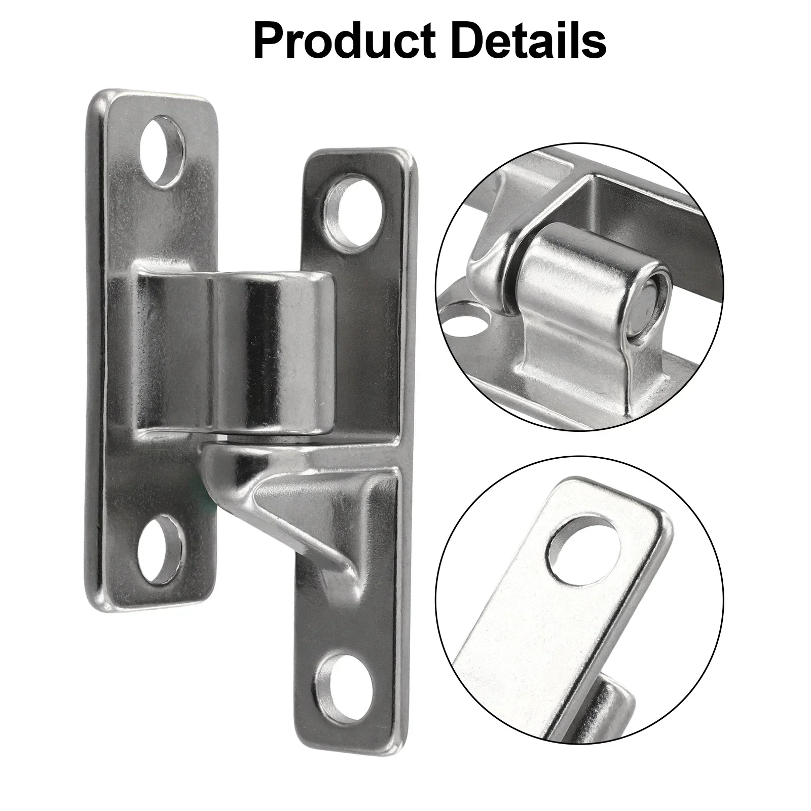 Pack of 12 Gate Hinges in Stainless Steel 304 Suitable for Various Applications with a Load Capacity of 600 Pounds