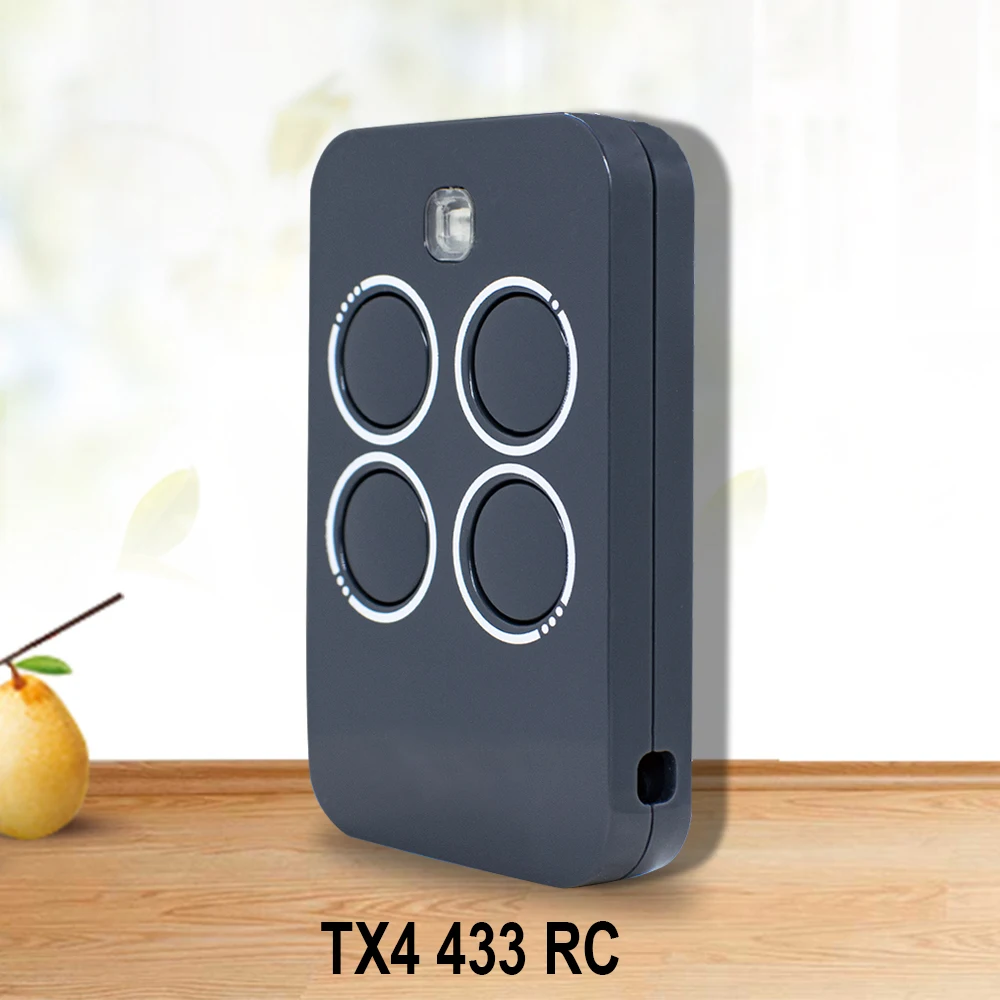 XT4 433 RC 787456 Garagen-/Tor-Fernbedienung, kompatibel mit XT4 433RC 787452 787453 787454 433 MHz Befehlssender