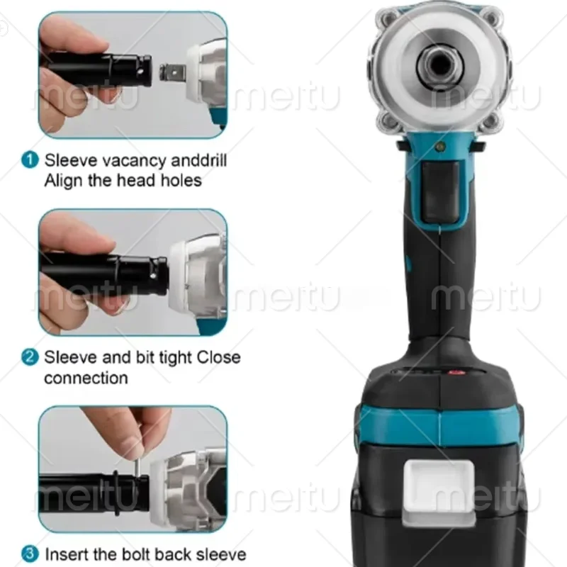 2025 ماكيتا DTD171 18 فولت مفك تأثير بدون فرش، طقم مفك براغي لاسلكي خفيف الوزن، أداة طاقة بطارية ليثيوم أيون DIY