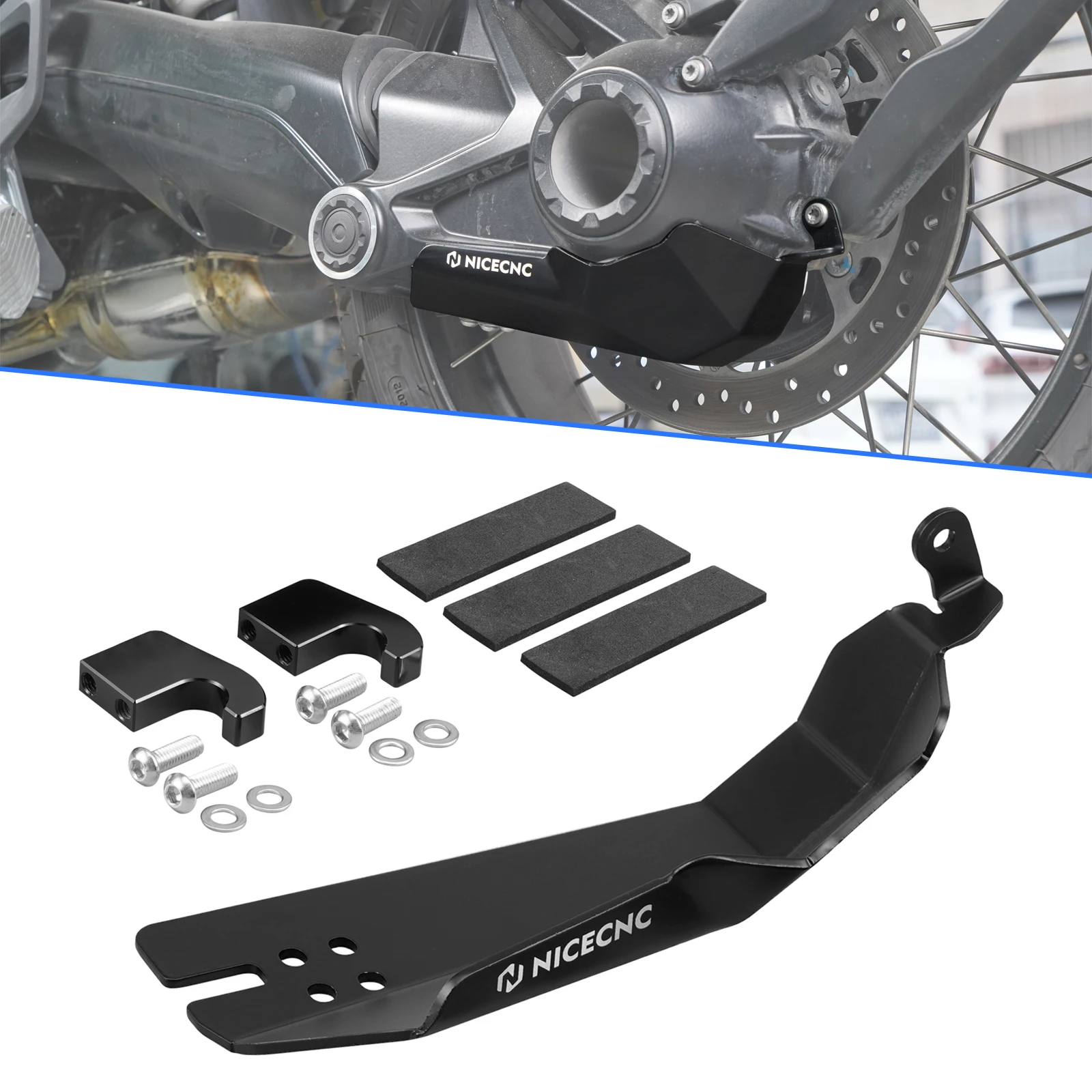 Motorcycle Final Drive Guard Cover for BMW R1200GS/Adventure R1200GSA 2013-2018 R1250GS Adventure R1250GSA 19-24 R1250GS 19-23