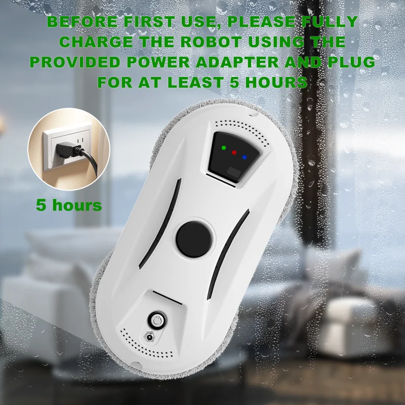 

Robotic window cleaner/vacuum cleaner, intelligent household appliance, automatic cleaning device for glass windows