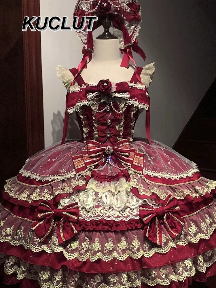 Vestido de baile lolita vestido femme verão moda elegante curto doce e bonito curto jsk suspender vestidos para mulher 2025 novo