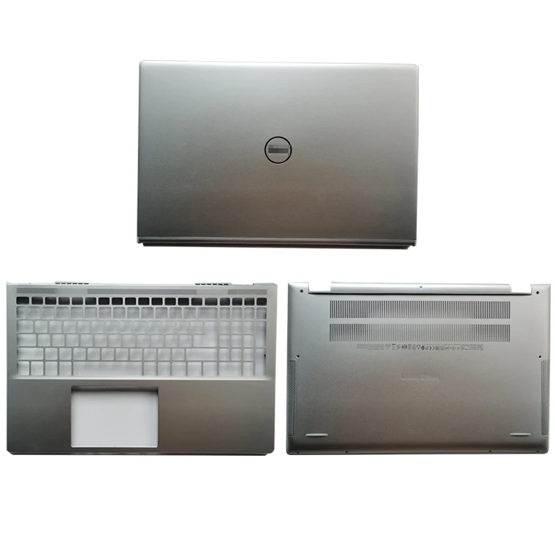 

New Laptop LCD Back Cover For DELL Inspiron 7500 7501 Palmrest Bottom Top Upper Case A B C D Cover Silver