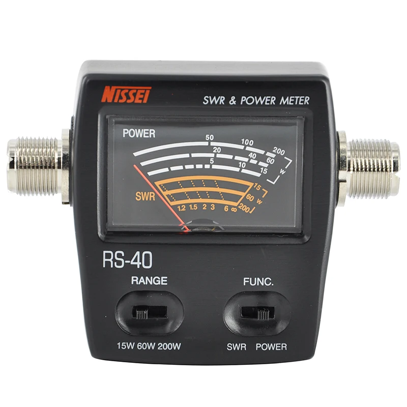 NISSEI RS-40 200W SWR & Power Meter PWR SWR Meter 140-150MHz 430-450MHz VHF UHF SWR Power Meter