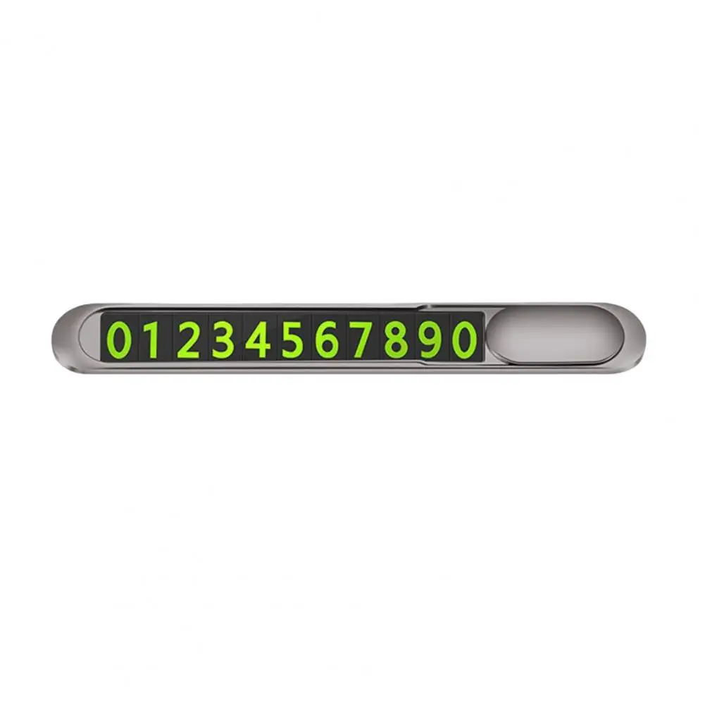 Hiding Method Parking Tag Temporary Parking Number Plate Phone Number Card Glowing Sign with Magnetic Stickers Easy for Cars