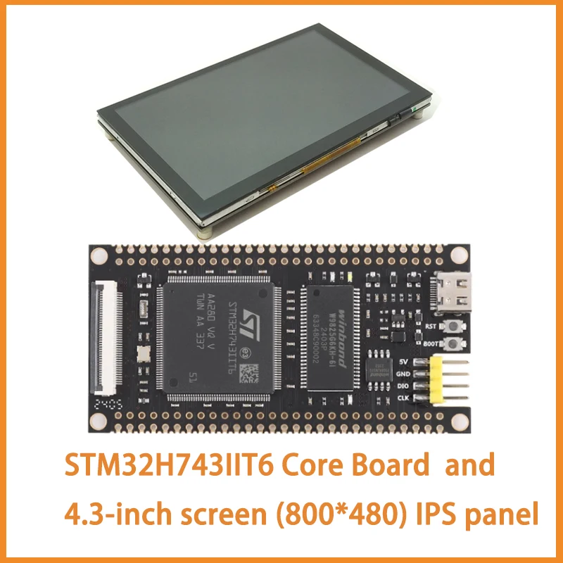 1PCS New Original  STM32H743IIT6 Core Board STM32 Development Board 4.3  5.0  7.0-inch Capacitive Touch Screen 480MHz 2M Flash