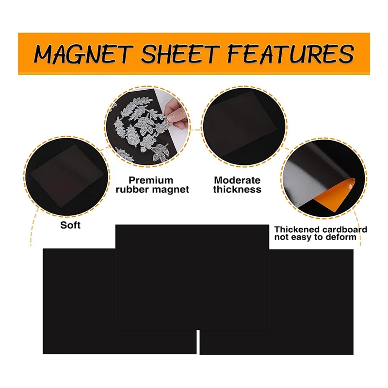 

Durable Stamp And Die Storage Bags And Rubber Magnetic Sheets For Storing Die Cuts, DIY Scrapbooking