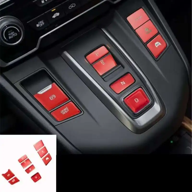 9 teile/los Aluminium Legierung Getriebe Panel Dekorative Abdeckung Für 2017-2021 Honda CR-V CRV CR V