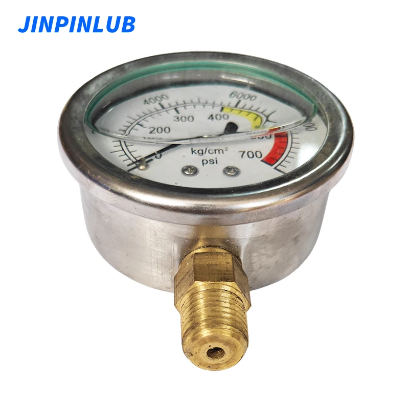 JIINPINLUB Hochdruck-Digitalmessgerät 700 bar/10000 psi lb seismisches hydraulisches Manometer mit Doppelbereich