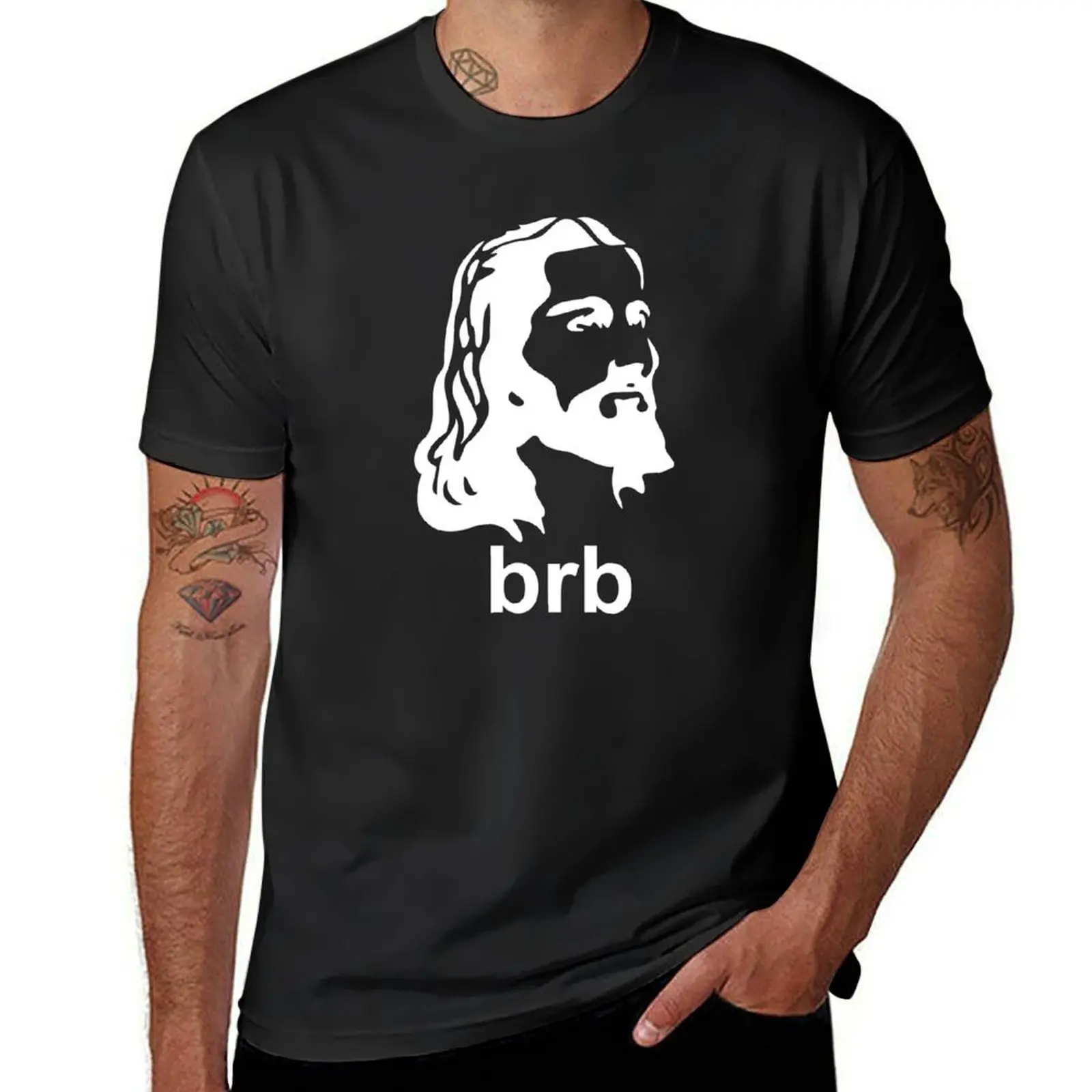 

Jesus BRB Be Right Back Collection T-Shirt custom t shirt funny shirt cotton oversize t-shirts man mens clothes