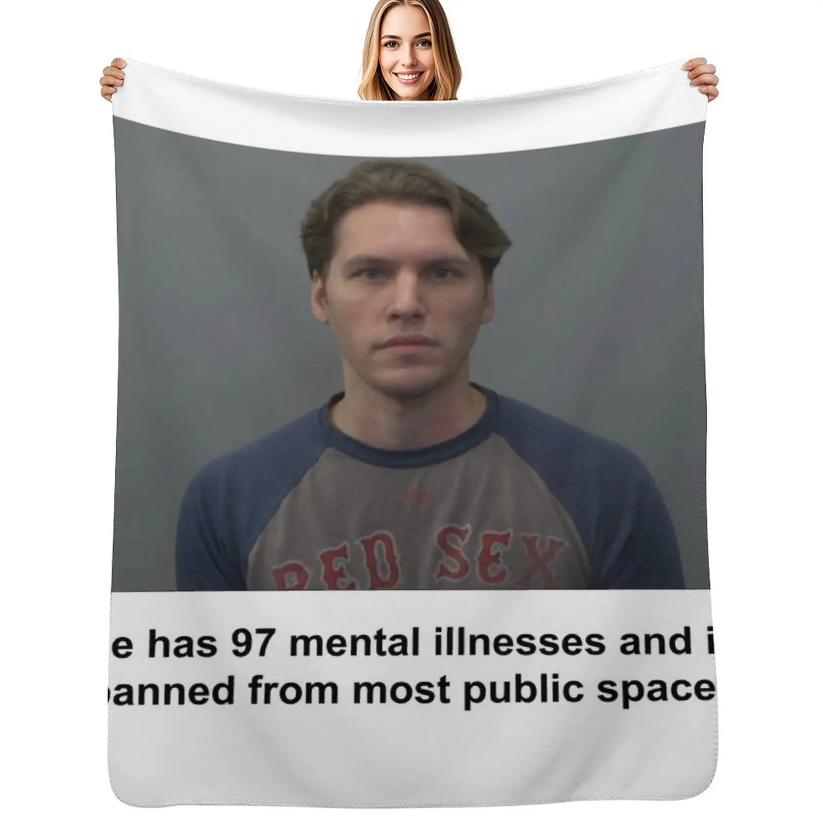 

jerma has 97 mental illnesses Throw Blanket Soft Bedroom Blanket for Night Sleeping