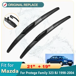 For Mazda Protege Family 323 BJ 1998 1999 2000 2001 2002 2003 Accessories Car Front Windscreen Wiper Blade Brushes U Type J Hook