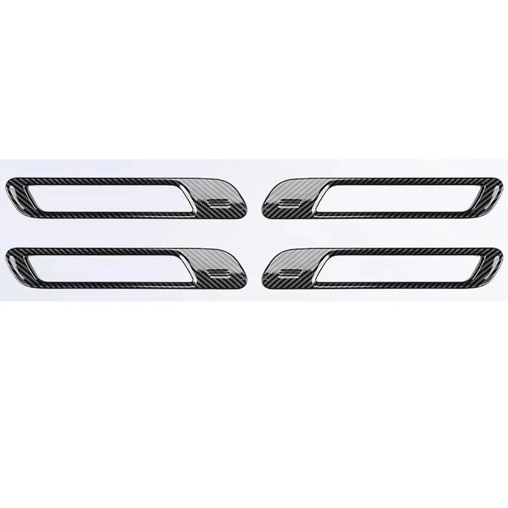 Glossy Black Car Door Handle Cover Daily Wear Protection Easy Setup Long-lasting Performance Precise Installation For BMW IX