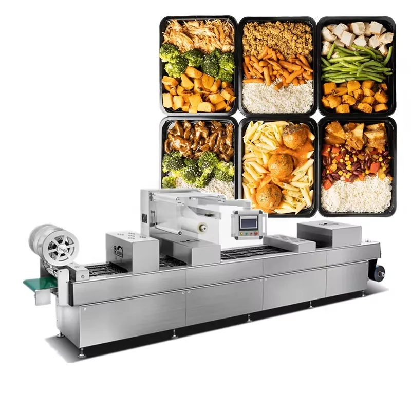 Automatic Food Vacuum Thermoforming Packing Machine Skin Package Sealer Commercial Sale Support Custom