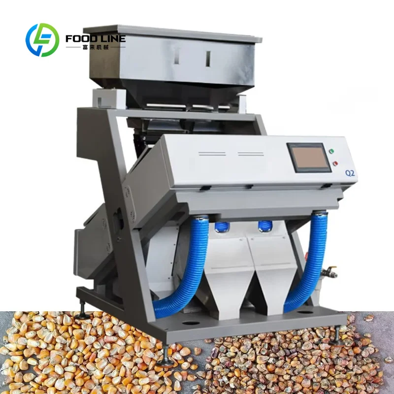 Customized Q2 Dual-Chute Touch Screen Color Sorter for Medium Rice Mill, Nut ，Seed Impurity Removal Screening