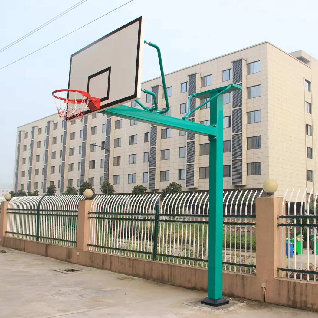 ขาตั้งบาสเก็ตบอลในร่ม/กลางแจ้งชั้นดีพร้อมอุปกรณ์สนามห่วงกระดานด้านหลังแบบเคลื่อนย้ายได้
