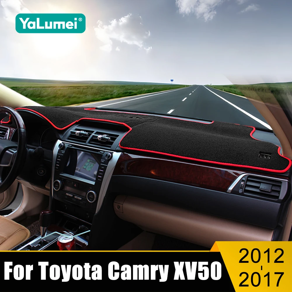 

For Toyota Camry XV50 2012 2013 2014 2015 2016 2017 Car Dashboard Cover Avoid Light Sun Shade Anti-UV Carpet Non-Slip Mat