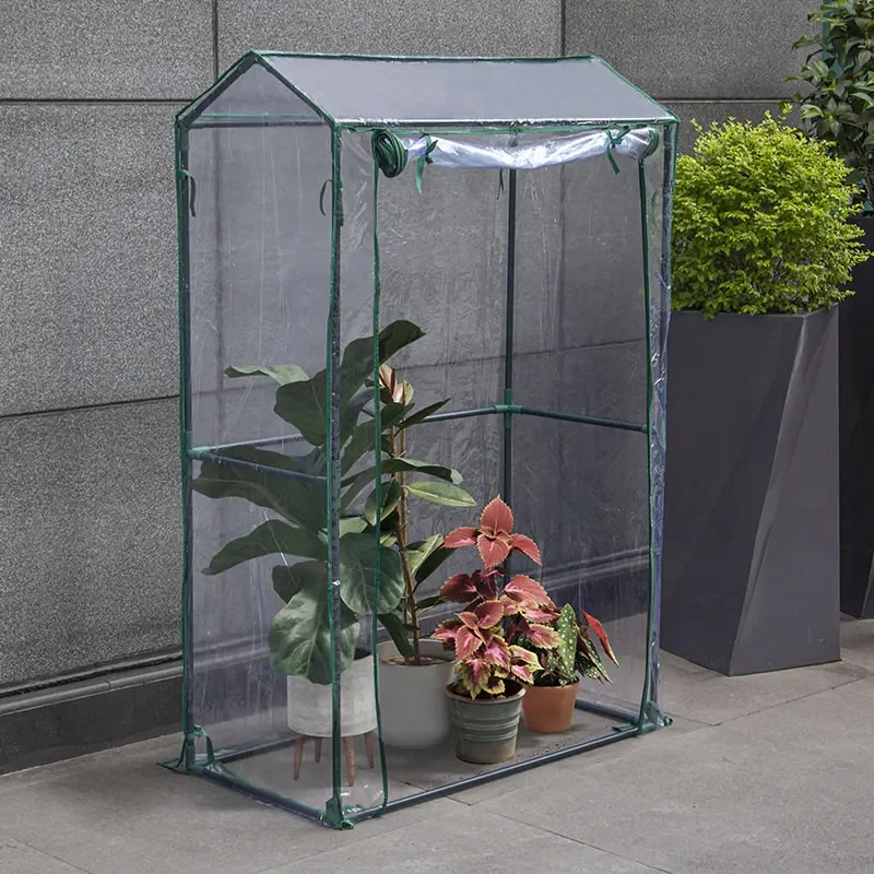 Balcony Succulent Potted Plant Insulation Shed Rainproof and Antifreeze Greenhouse Flower Shed Winter Flower Shed