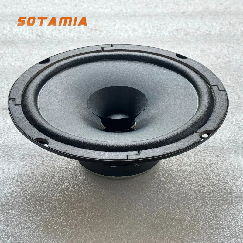 

SOTAMIA 1pcs 6.5 Inch Full Range Speaker 4 Ohm 40W Double Paper Cone Cloth Edge Ultra Thin Car Bile Machine Guitar Piano Audio