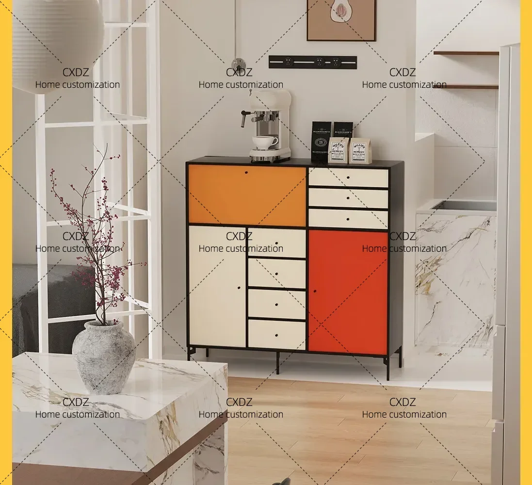 Side Board Organizer Cabinets Bookshelves Space Saving Dopamine Drawer Cabinets Liquor Luxury Meuble Rangement Furniture Home