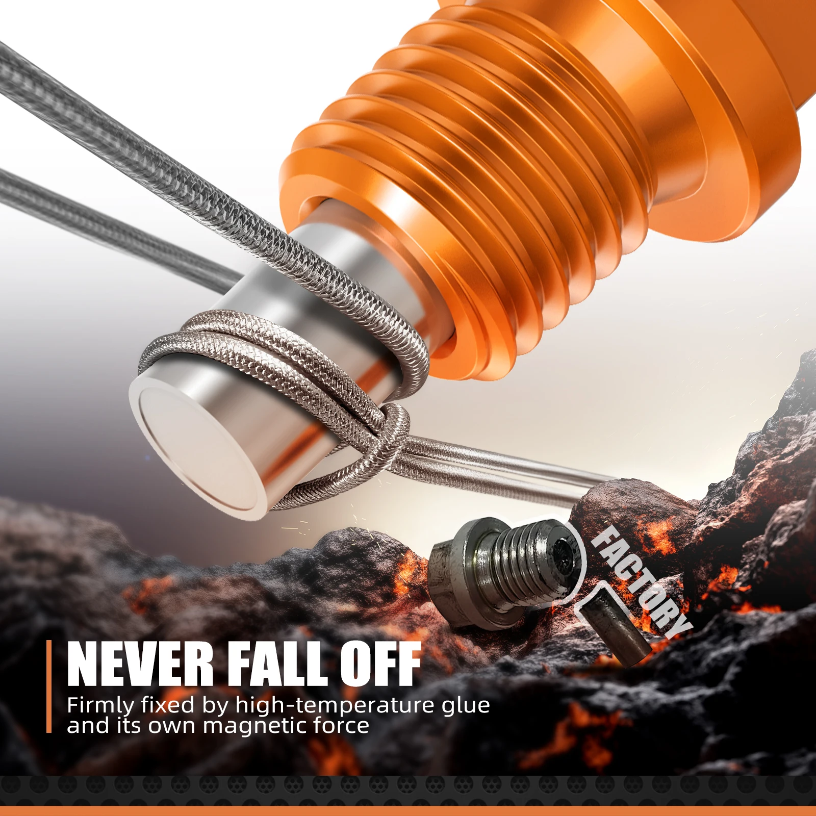 NICECNC For KTM EXC 300 1998-2025 Magnetic Oil Drain Plug Bolt For KTM EXC 250 EXC-F 350 SX 125 SXF 450 XC XCF XCW XCF-W XW-F - Image 3