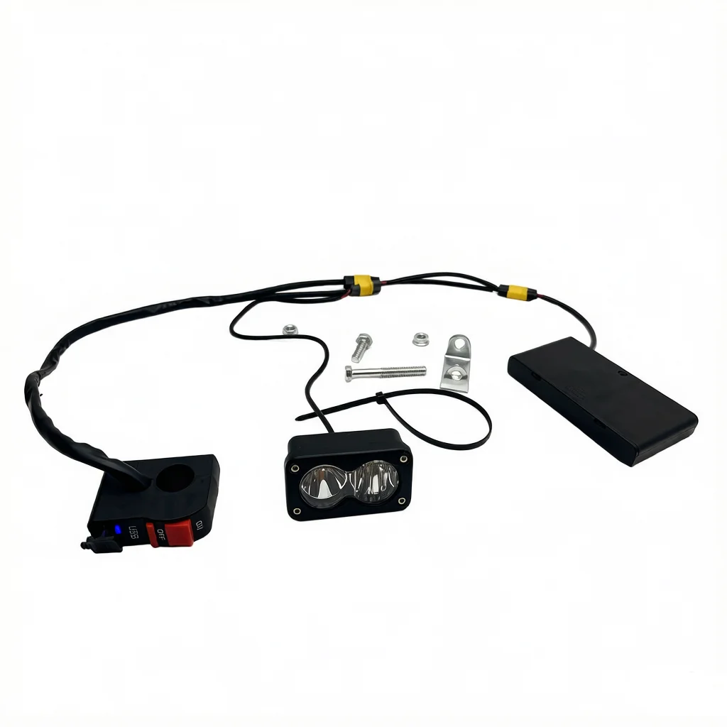 Modular LED E-Bike Lighting Kit, Waterproof Plug&Play DIY Bicycle Light Set MTB Road Mountain Offroad Cycling Riding Accessories