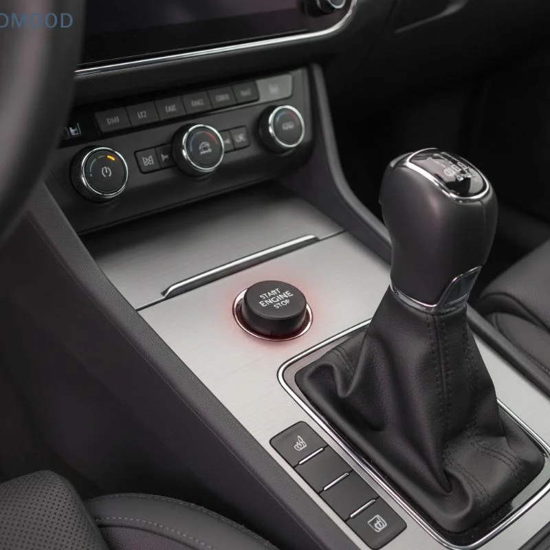 【CR】Car Interior Mod Accessory 3V0905217A Engine Start Stop Button Cover for  Octavia 3 Superb 3V