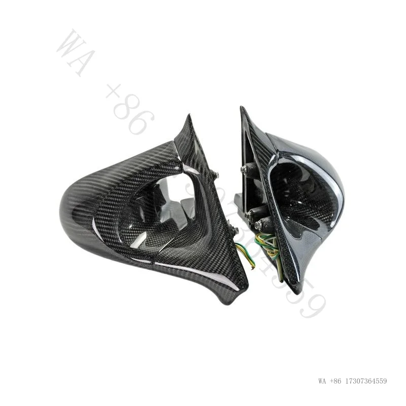 Suitable for Nissan Skyline R32 carbon fiber modification parts GND electric rearview mirror left and right bullet-shaped side m