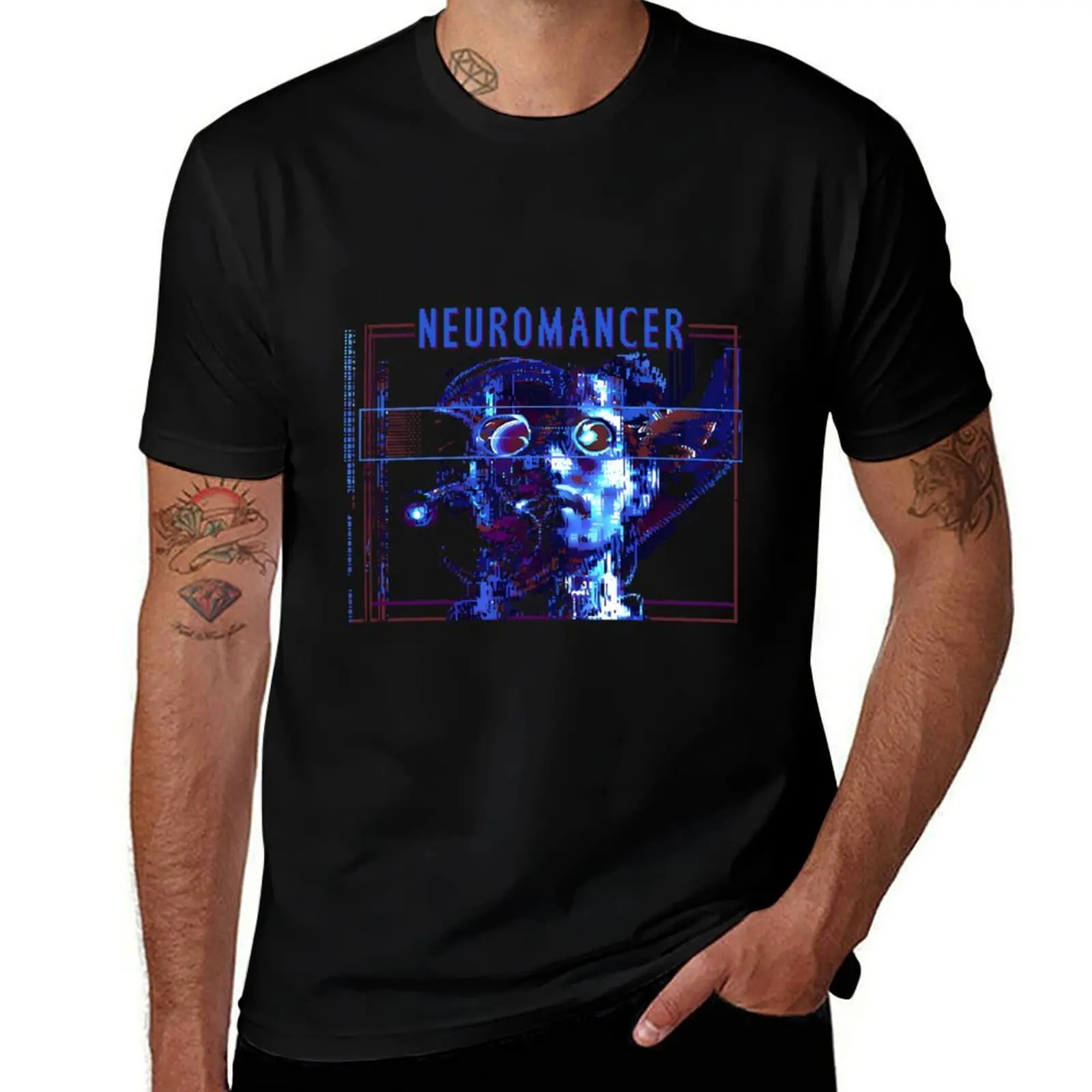 

Neuromancer Title Screen T-Shirt T-shirts oversize croswit shirt man graphic t shirts animal prinfor boys mens designer clothes
