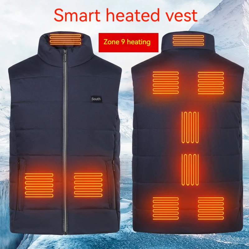 

2025 New USB Heated Vest for Men and Women, Electric Thermal Warming Jacket with Smart Temperature Control, Rechargeable Battery