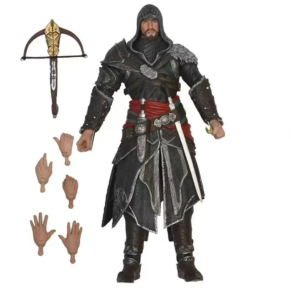 

Коллекционная фигурка Neca Assassin's Creed: Мастер-ассасин Серджио в черном костюме, 7 дюймов, в коробке, ручная работа