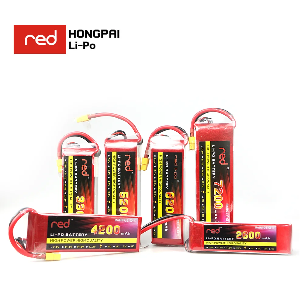 

RC Toy LiPo Battery 3S 11.1V 1500 2200 3300 4200 5200 6200mAh 25C 35C 60C For RC Airplane Helicopter Car Quadcopter Aircraf